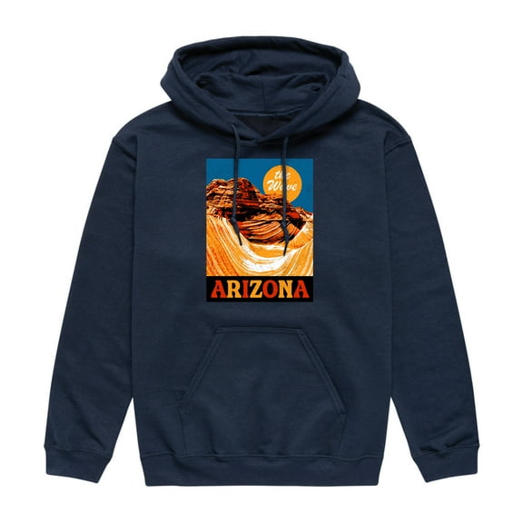 Instant Message - The Wave Arizona - Men's Pullover Hooded Fleece Sweatshirt