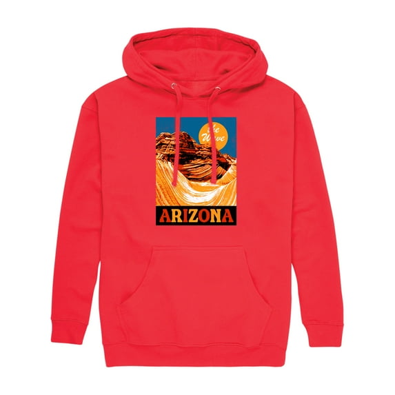 Instant Message - The Wave Arizona - Men's Pullover Hooded Fleece Sweatshirt