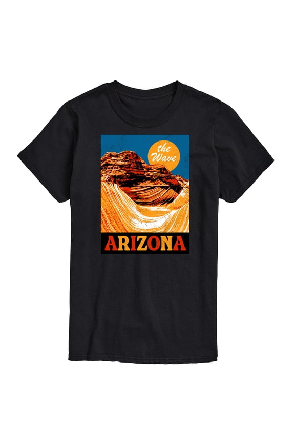 - The Wave Arizona - Men's Short Sleeve Graphic T-Shirt