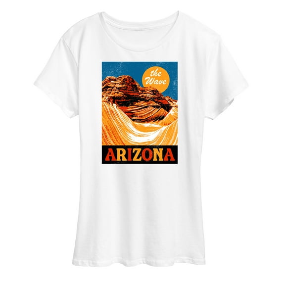 Instant Message - The Wave Arizona -Women's Short Sleeve Graphic T-Shirt