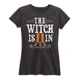 thumbnail image 1 of Instant Message - The Witch is In - Women's Short Sleeve Graphic T-Shirt, 1 of 5