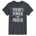 thumbnail image 1 of Instant Message - There's Power In Prayer - Men's Short Sleeve Graphic T-Shirt, 1 of 5
