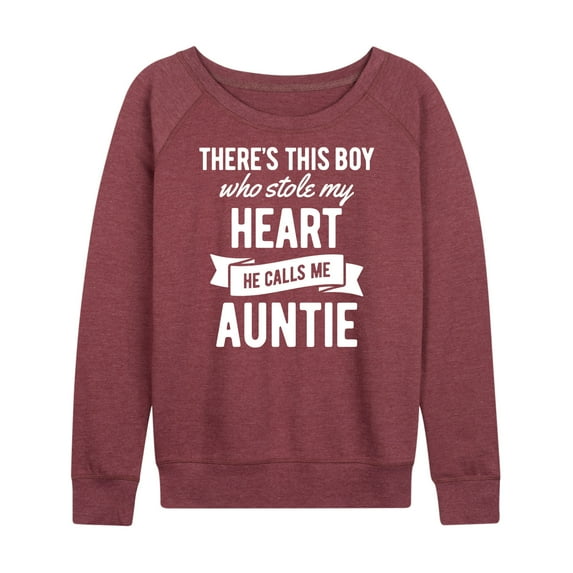 Instant Message - There's This Boy Who Stole My Heart - Women's Lightweight French Terry Long Sleeve Shirt