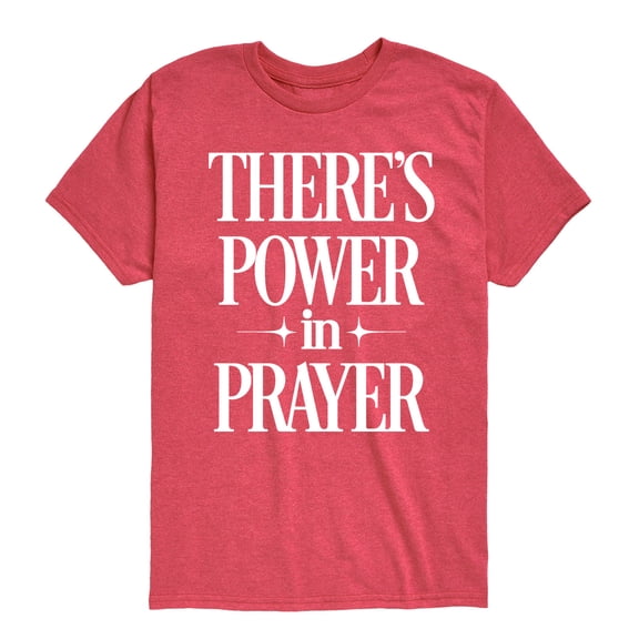Instant Message - Theres Power In Prayer - Youth Short Sleeve Graphic T-Shirt