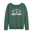 thumbnail image 1 of Instant Message - They Call Me Auntie - Women's Lightweight French Terry Long Sleeve Shirt, 1 of 6