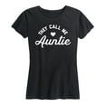 thumbnail image 1 of Instant Message - They Call Me Auntie - Women's Short Sleeve Graphic T-Shirt, 1 of 5