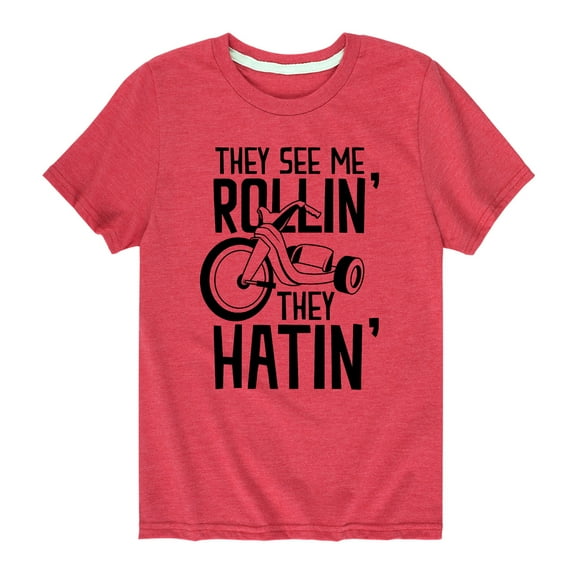 Instant Message - They See Me Rollin, Big Wheel  - Toddler And Youth Short Sleeve Graphic T-Shirt
