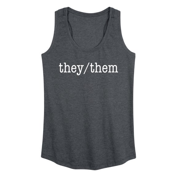 Instant Message - They Them Pronouns - Women's Racerback Graphic Tank