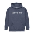 thumbnail image 1 of Instant Message - They Them Pronouns - Men's Pullover Hooded Fleece Sweatshirt, 1 of 7