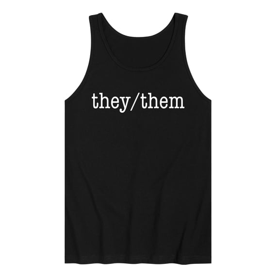 Instant Message - They Them Pronouns - Men's Sleeveless Graphic Tank