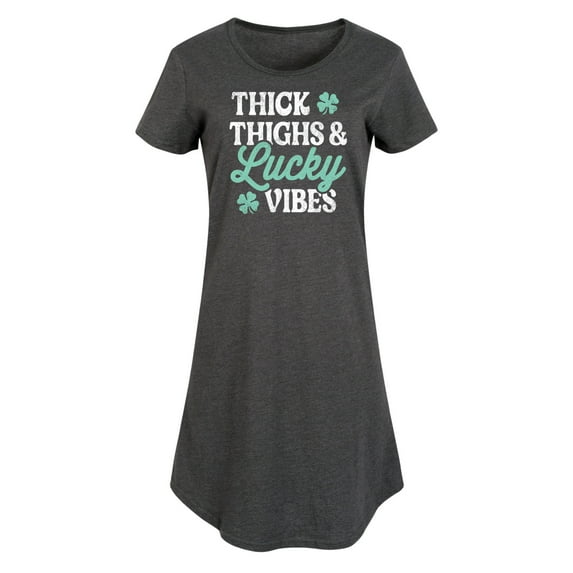Instant Message - Thick Thighs And Lucky Vibes - Women's Any Way Dress