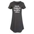 thumbnail image 1 of Instant Message - Thick Thighs Healthy Vibes - Women's Any Way Dress, 1 of 6