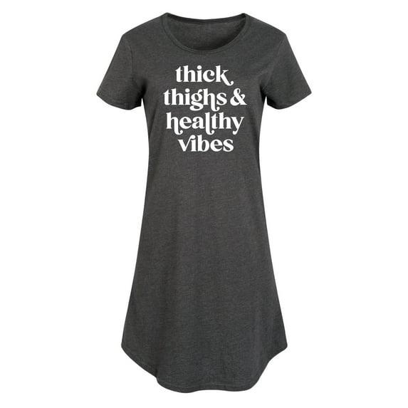 Instant Message - Thick Thighs Healthy Vibes - Women's Any Way Dress