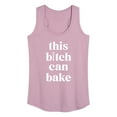 thumbnail image 1 of Instant Message - This B|tch Can Bake - Women's Racerback Tank Top, 1 of 6