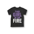 thumbnail image 1 of Instant Message - This Girl is on Fire-YOUTH SHORT SLEEVE TEE-XL, 1 of 5