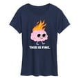 thumbnail image 1 of Instant Message - This Is Fine Brain Fire - Women's Short Sleeve Graphic T-Shirt, 1 of 6
