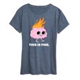 thumbnail image 1 of Instant Message - This Is Fine Brain Fire - Women's Short Sleeve Graphic T-Shirt, 1 of 6