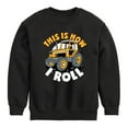 thumbnail image 1 of Instant Message - This Is How I Roll Tractor - Toddler & Youth Crewneck Fleece Sweatshirt, 1 of 6