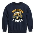 thumbnail image 1 of Instant Message - This Is How I Roll Tractor - Toddler & Youth Crewneck Fleece Sweatshirt, 1 of 6
