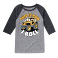 thumbnail image 1 of Instant Message - This Is How I Roll Tractor - Toddler & Youth Raglan Graphic T-Shirt, 1 of 5