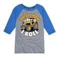 thumbnail image 1 of Instant Message - This Is How I Roll Tractor - Toddler & Youth Raglan Graphic T-Shirt, 1 of 5