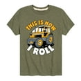 thumbnail image 1 of Instant Message - This Is How I Roll Tractor - Toddler & Youth Short Sleeve Graphic T-Shirt, 1 of 6
