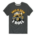 thumbnail image 1 of Instant Message - This Is How I Roll Tractor - Toddler & Youth Short Sleeve Graphic T-Shirt, 1 of 6