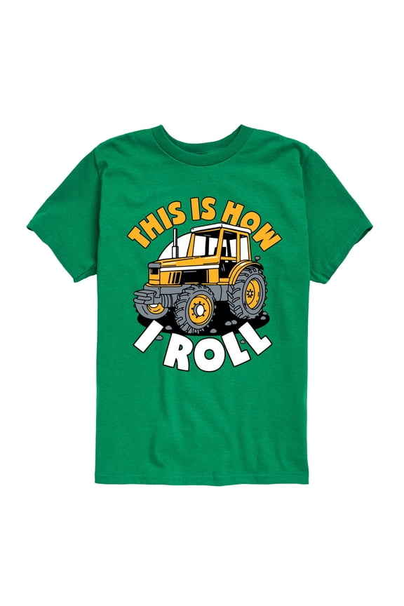 - This Is How I Roll Tractor - Toddler & Youth Short Sleeve Graphic T-Shirt
