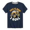 thumbnail image 1 of Instant Message - This Is How I Roll Tractor - Toddler & Youth Short Sleeve Graphic T-Shirt, 1 of 6