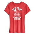 thumbnail image 1 of Instant Message - This Is My Easter Shirt - Women's Short Sleeve Graphic T-Shirt, 1 of 6