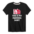 thumbnail image 1 of Instant Message - This Is My Farming Shirt - Toddler And Youth Short Sleeve Graphic T-Shirt, 1 of 6