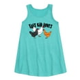thumbnail image 1 of Instant Message - This Kid Loves Chickens - Toddler & Youth Girls A-line Dress, 1 of 5