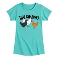 thumbnail image 1 of Instant Message - This Kid Loves Chickens - Toddler & Youth Girls Short Sleeve Graphic T-Shirt, 1 of 6