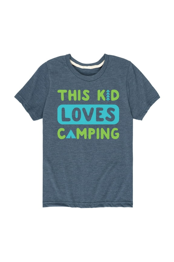 - This Kids Loves Camping - Toddler And Youth Short Sleeve Graphic T-Shirt