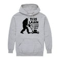 thumbnail image 1 of Instant Message - This Lawn Sasquatch - Men's Pullover Hooded Fleece Sweatshirt, 1 of 6