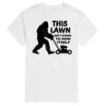 thumbnail image 1 of Instant Message - This Lawn Sasquatch - Men's Short Sleeve Graphic T-Shirt, 1 of 6