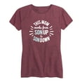 thumbnail image 1 of Instant Message - This Mom Works From Son Up To Son Down - Women's Short Sleeve Graphic T-shirt, 1 of 4