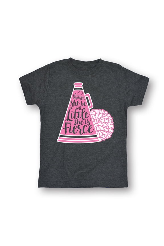 - Though She Be But Little She Be Fierce Cheer -YOUTH SHORT SLEEVE TEE-S
