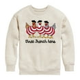 thumbnail image 1 of Instant Message - Three French Hens Funny Christmas - Toddler & Youth Crewneck Fleece Sweatshirt, 1 of 6