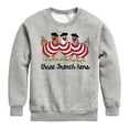 thumbnail image 1 of Instant Message - Three French Hens Funny Christmas - Toddler & Youth Crewneck Fleece Sweatshirt, 1 of 6