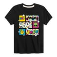 thumbnail image 1 of Instant Message - Throwback Pattern Grid - Toddler & Youth Short Sleeve Graphic T-Shirt, 1 of 6