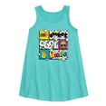 thumbnail image 1 of Instant Message - Throwback Pattern  - Toddler & Youth Girls A-line Dress, 1 of 5