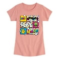 thumbnail image 1 of Instant Message - Throwback Pattern  - Toddler & Youth Girls Short Sleeve Graphic T-Shirt, 1 of 6