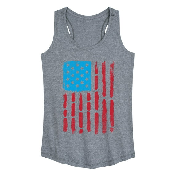 Instant Message - Tie Dye Flag - Women's Racerback Tank Top