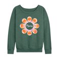 thumbnail image 1 of Instant Message - Tie Dye Flower Mama - Women's Lightweight French Terry Long Sleeve Shirt, 1 of 6