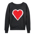 thumbnail image 1 of Instant Message - Tie Dye Heart - Women's Lightweight French Terry Long Sleeve Shirt, 1 of 6