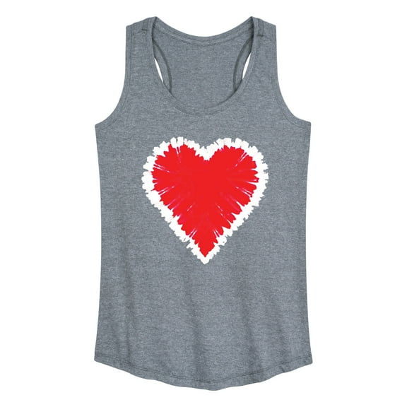 Instant Message - Tie Dye Heart - Women's Racerback Tank Top