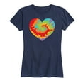 thumbnail image 1 of Instant Message - Tie Dye Heart - Women's Short Sleeve Graphic T-Shirt, 1 of 5