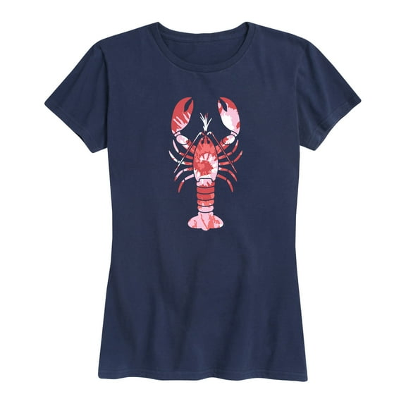 Instant Message - Tie Dye Lobster - Women's Short Sleeve Graphic T-Shirt