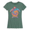 thumbnail image 1 of Instant Message - Tie Dye Turtle - Women's Short Sleeve Graphic T-shirt, 1 of 5